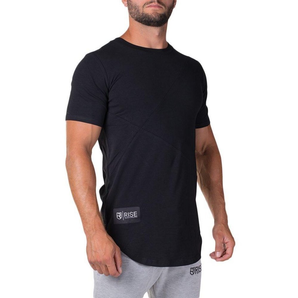 Align T-Shirt - Black MENS Rise Apparel